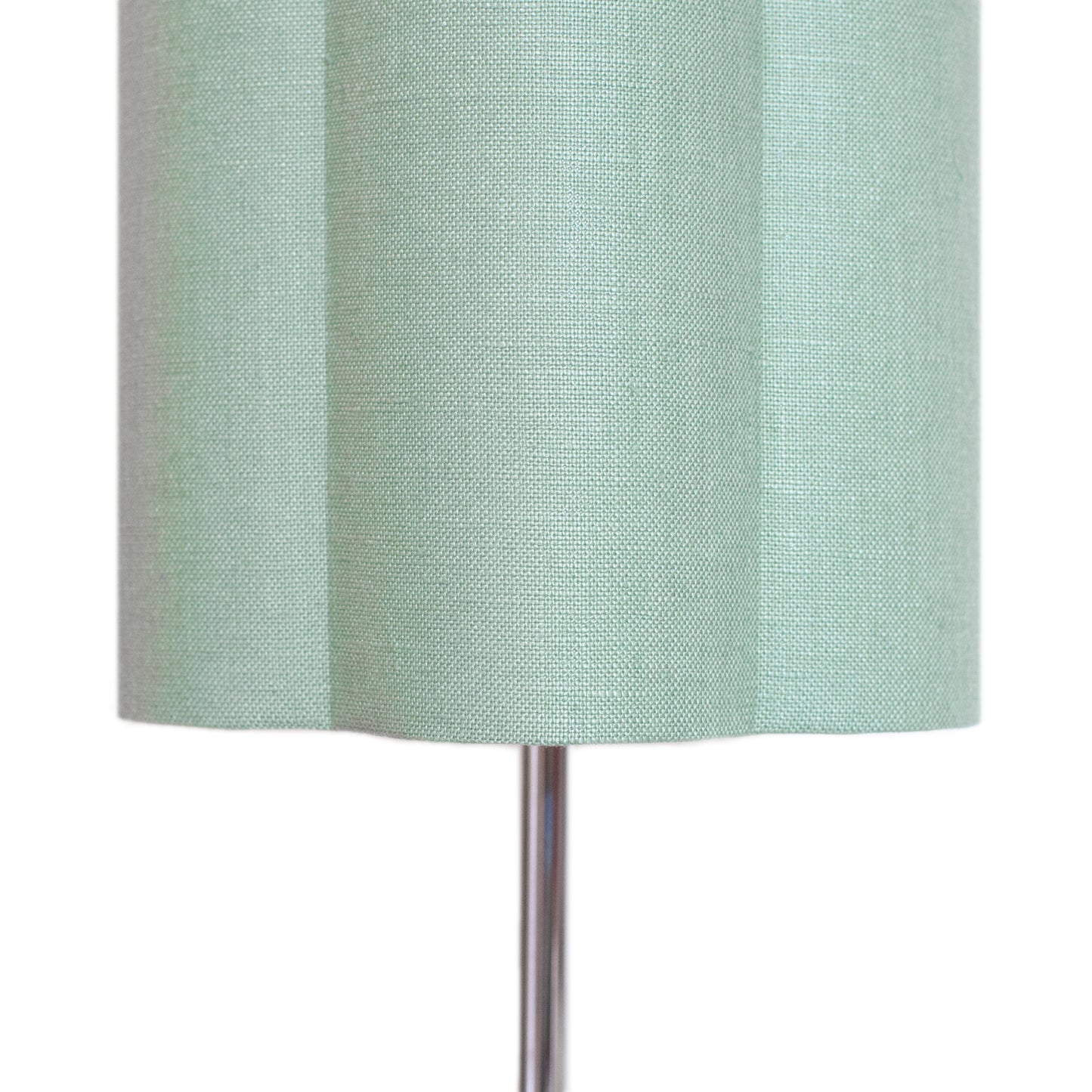 Celadon Green Irish Linen Lampshade - Tall