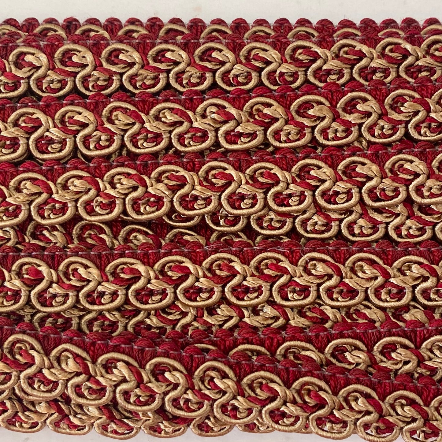 Lampshade Trim - Wine & Gold
