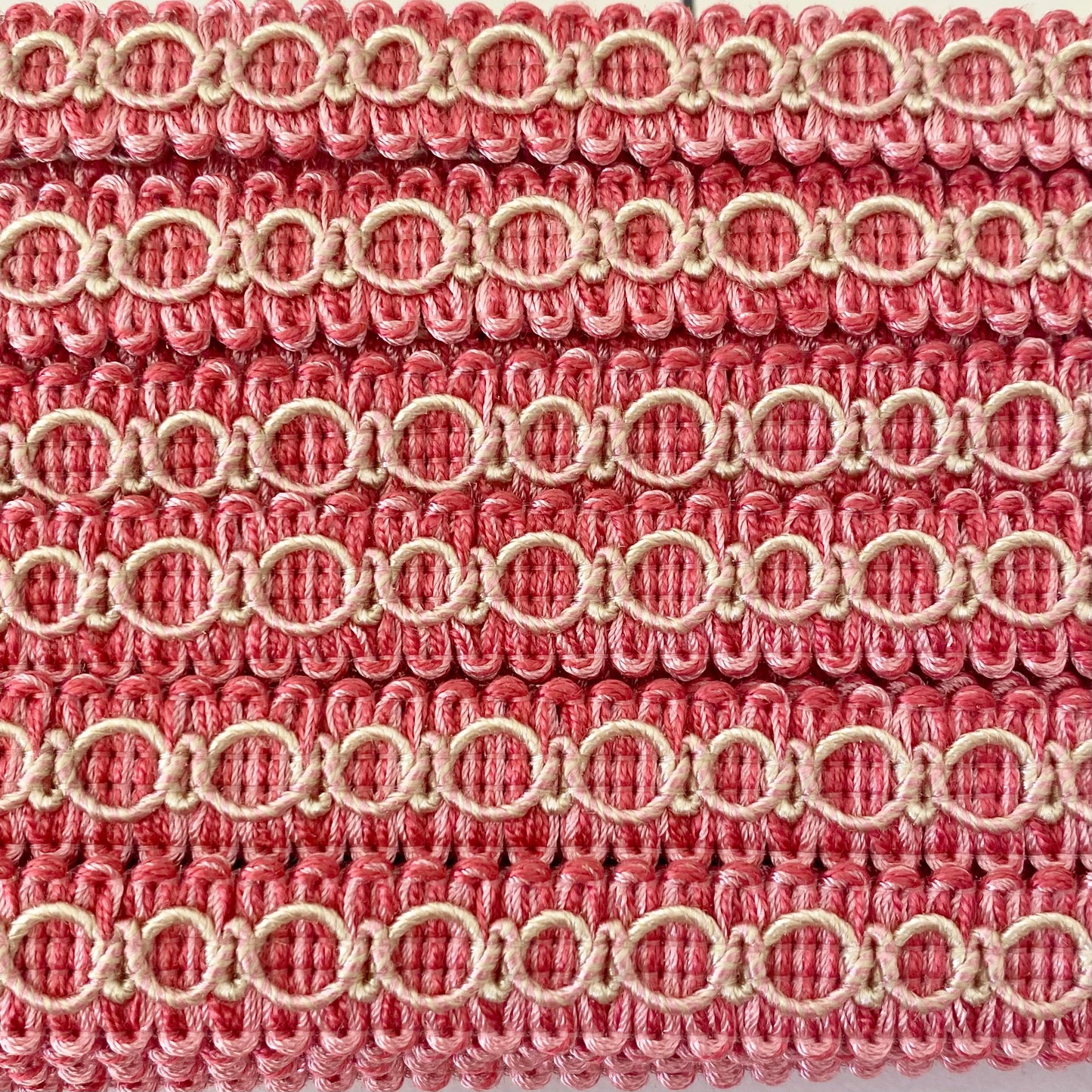 Lampshade Trim - Strawberry & Cream