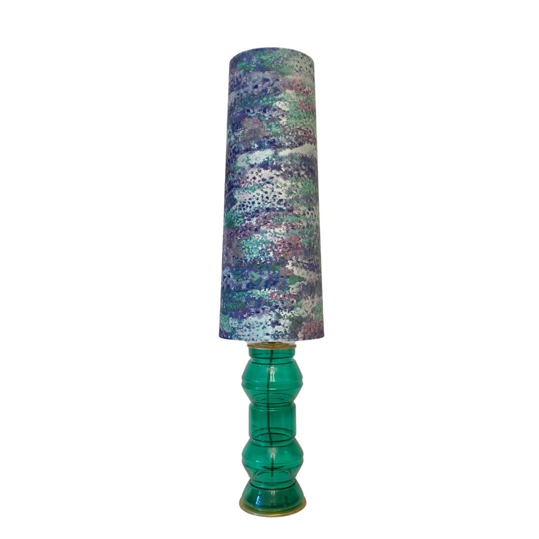 Tall Velvet Lampshade - Printed