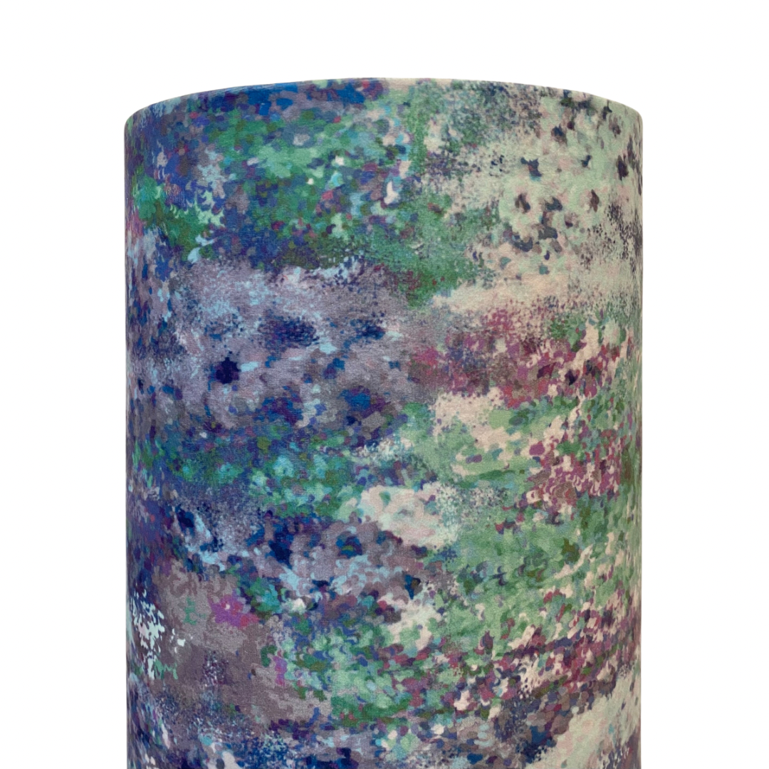Tall Velvet Lampshade - Printed