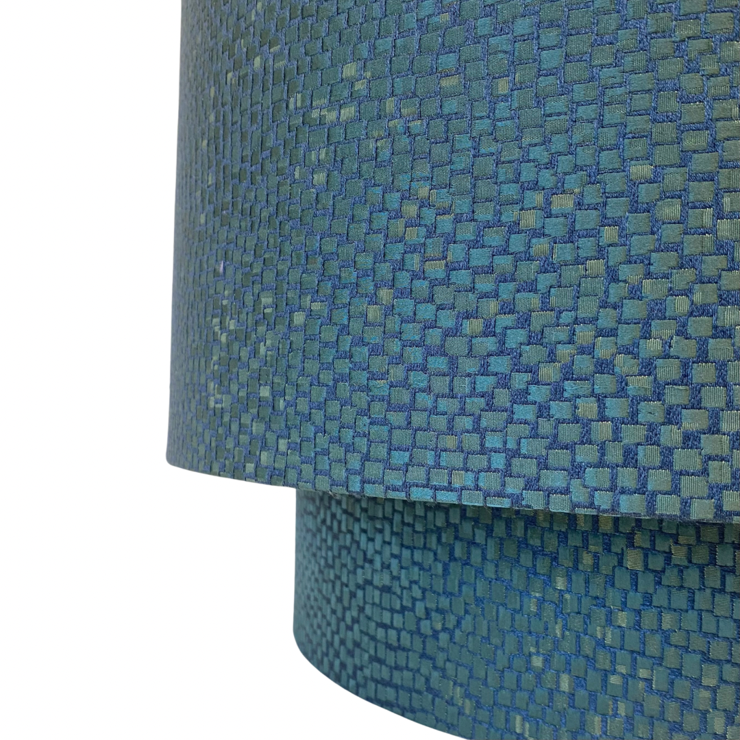 Peacock Tesserae Tiered Ceiling Pendant