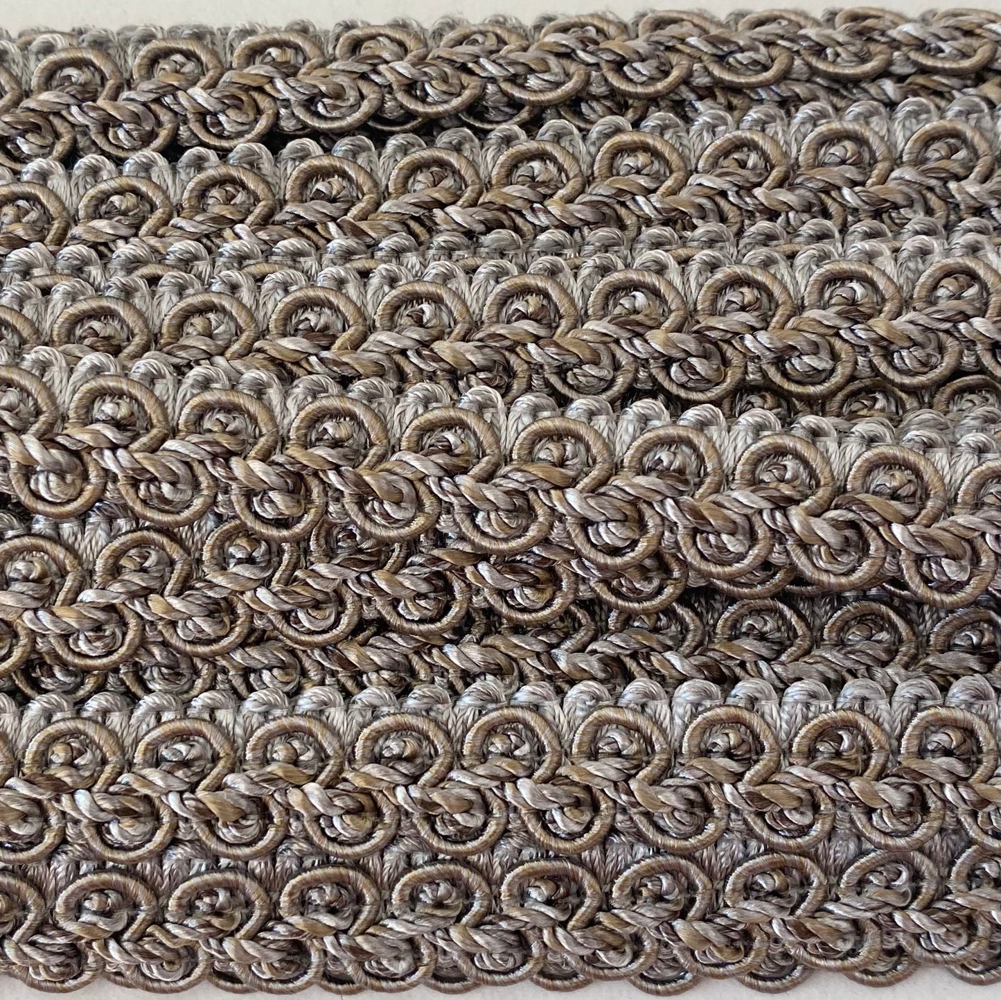 Lampshade Trim - Silver & Grey
