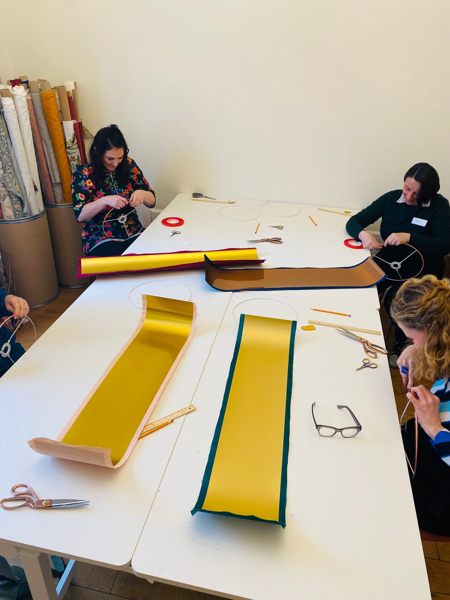 Workshop Gift Card - Design & Make A Fringed Silk Metallic Lined DRUM Lampshade