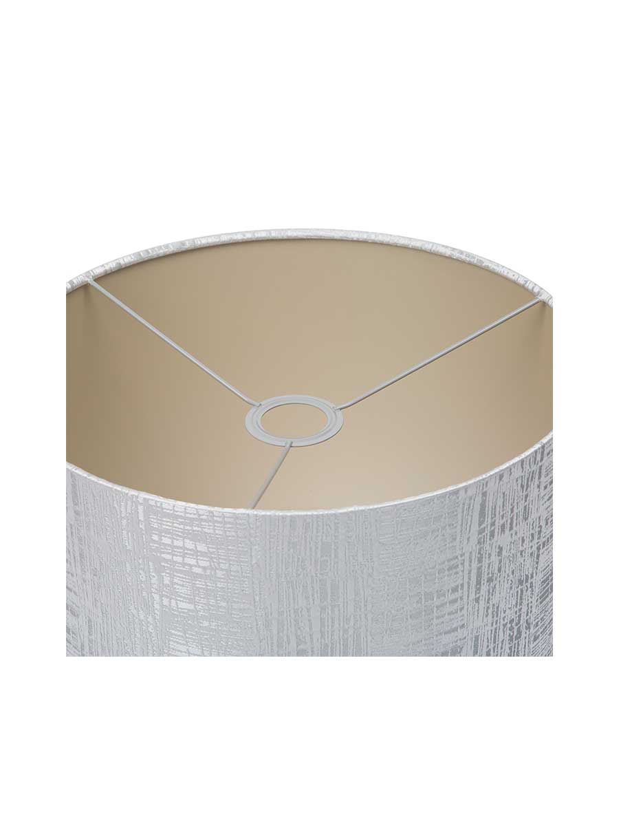 Etched Silver Drum Lampshade