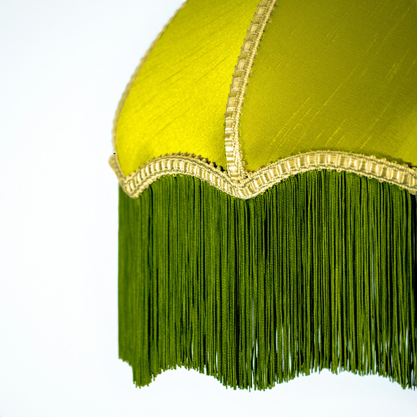 Muscat Green Curved Tiffany Lampshade