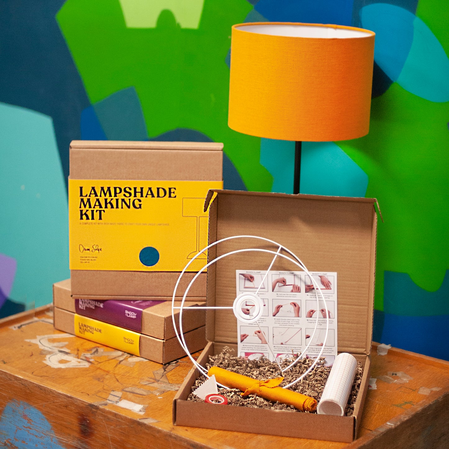 Irish Linen DRUM Lampshade Making Kit