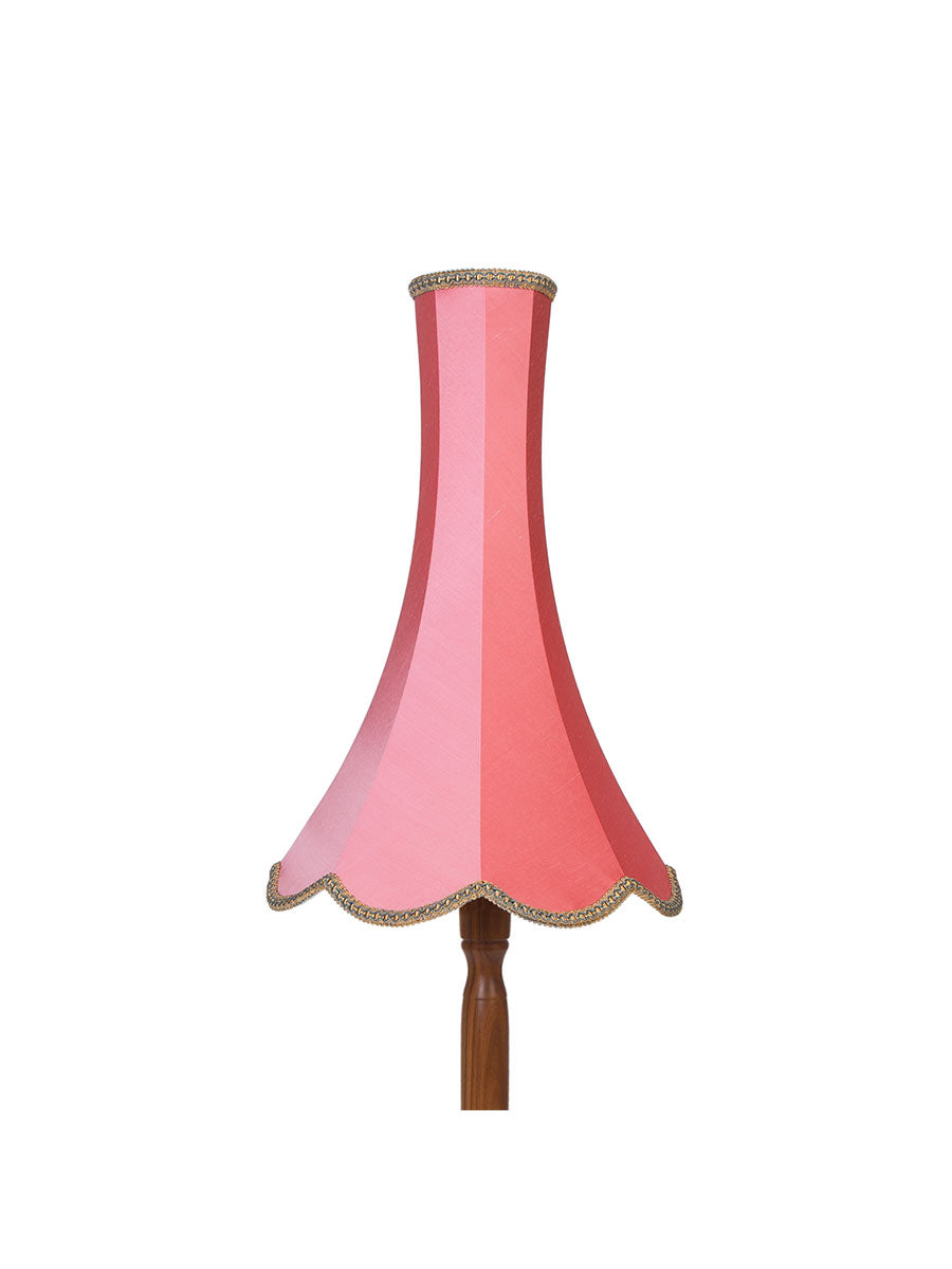 Bubble Gum Pink Silk Chimney Bell Lampshade