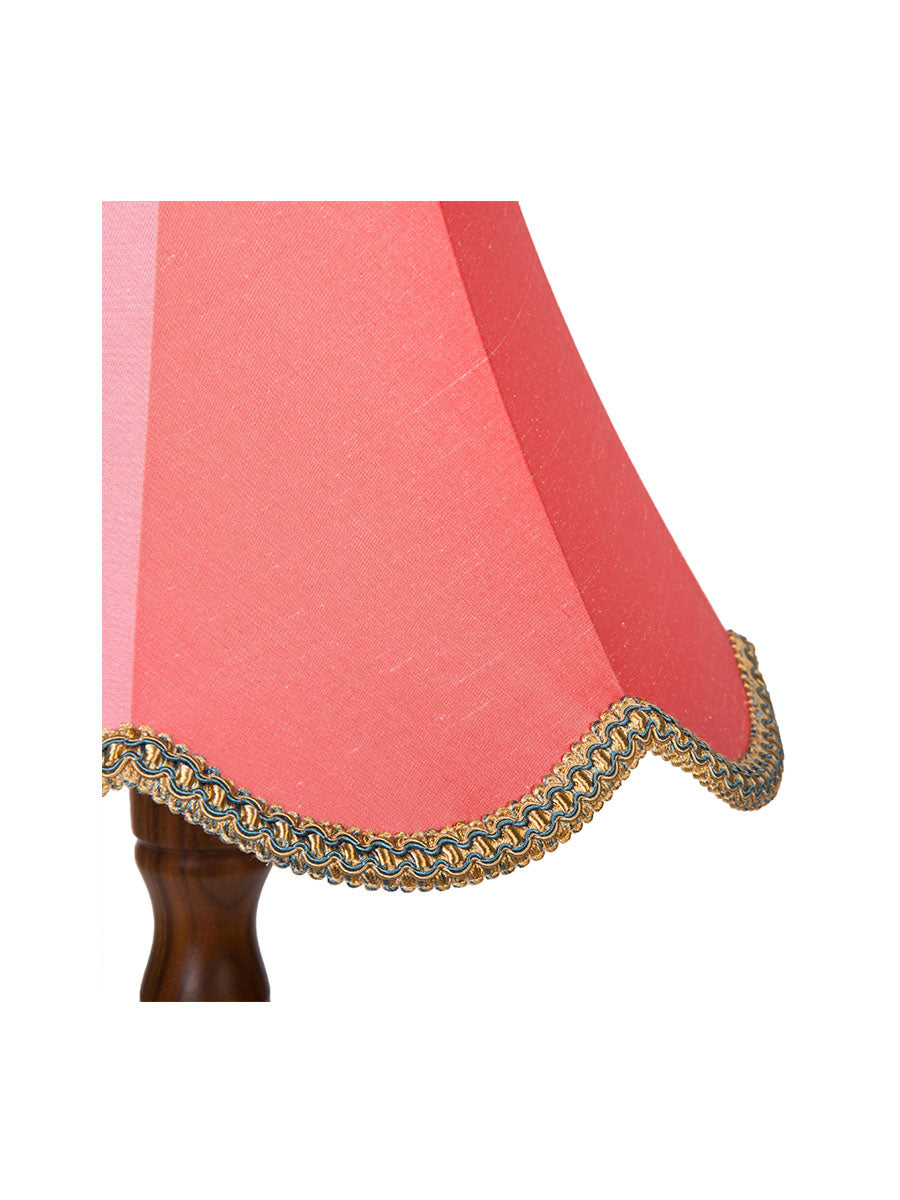 Bubble Gum Pink Silk Chimney Bell Lampshade