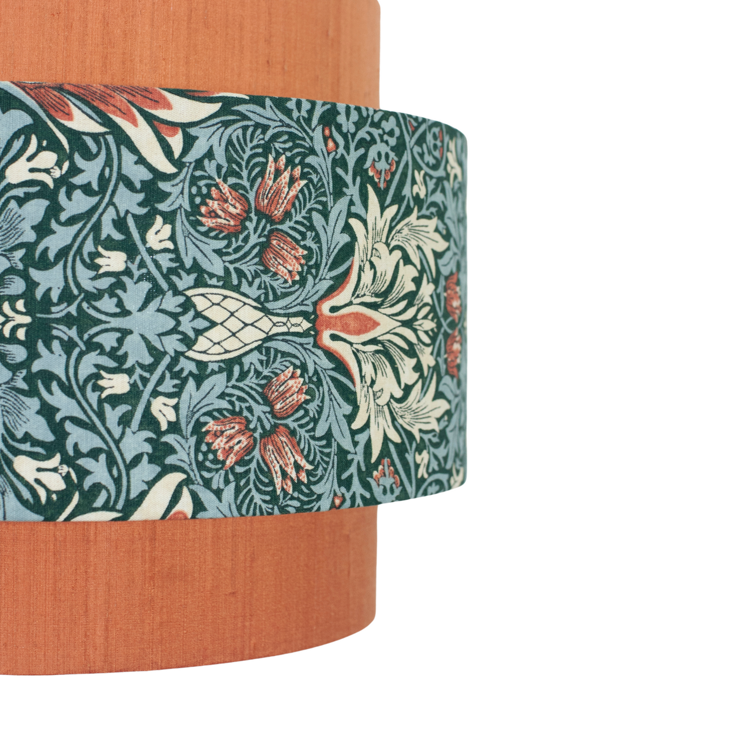 William Morris Tiered Lampshade - Snakeshead & Silk - Large