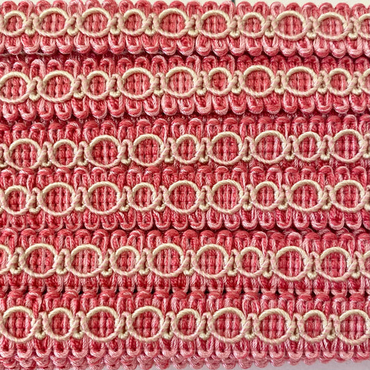 Lampshade Trim - Strawberry & Cream