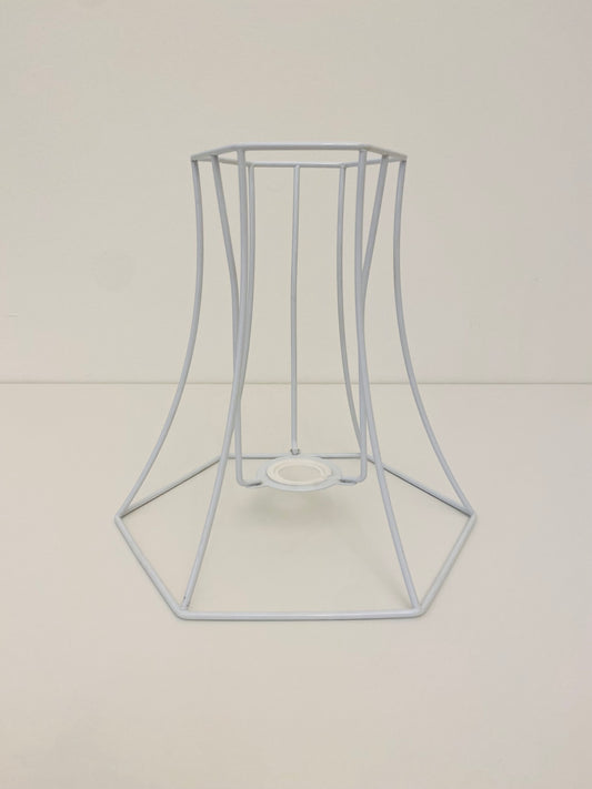 Lampshade Frame - Tall Hexagon - 25cm (10")