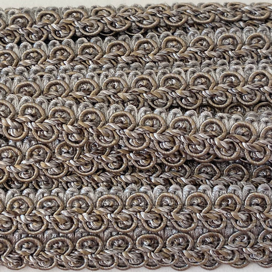 Lampshade Trim - Silver & Grey