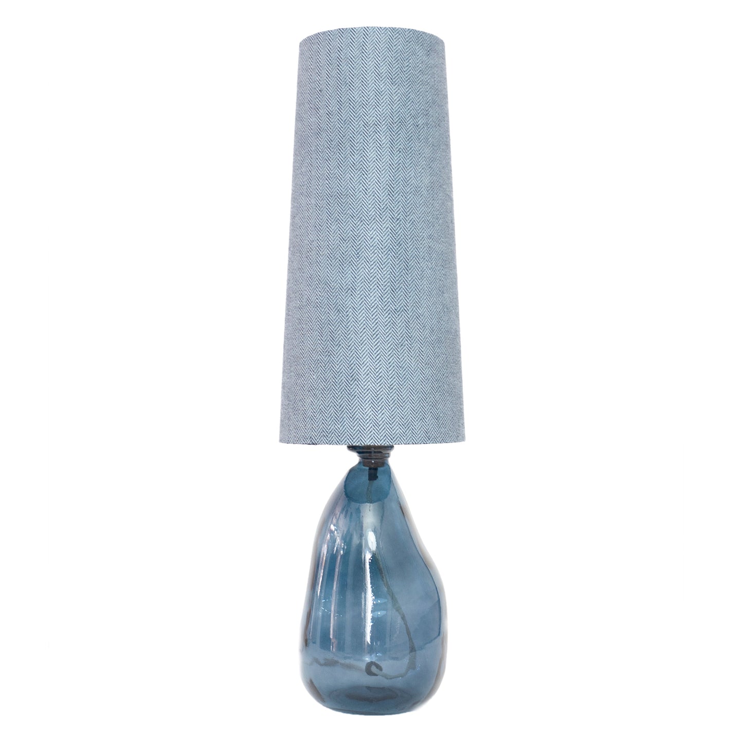Irish Herringbone Tall Cone Lampshade - Small