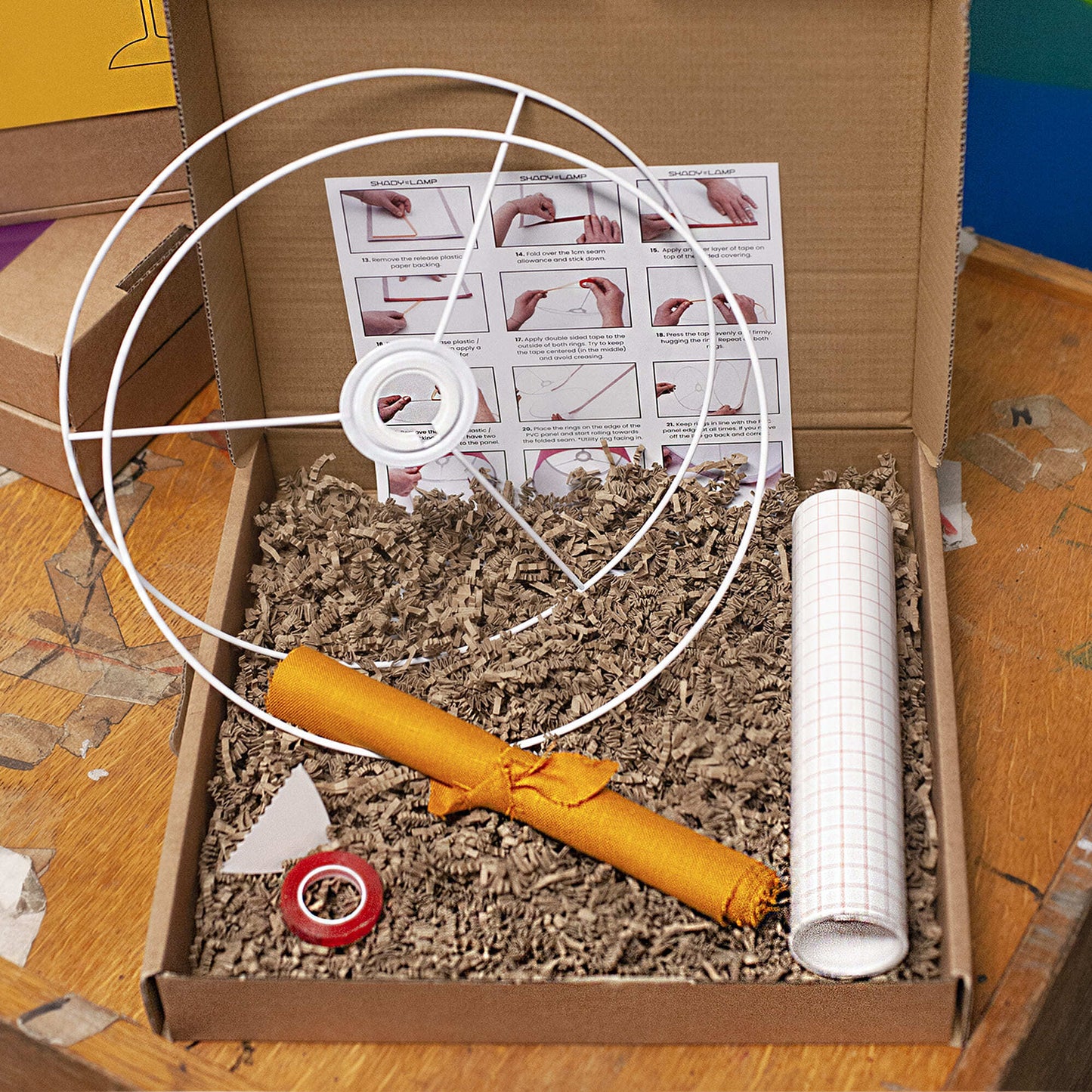 Irish Linen DRUM Lampshade Making Kit