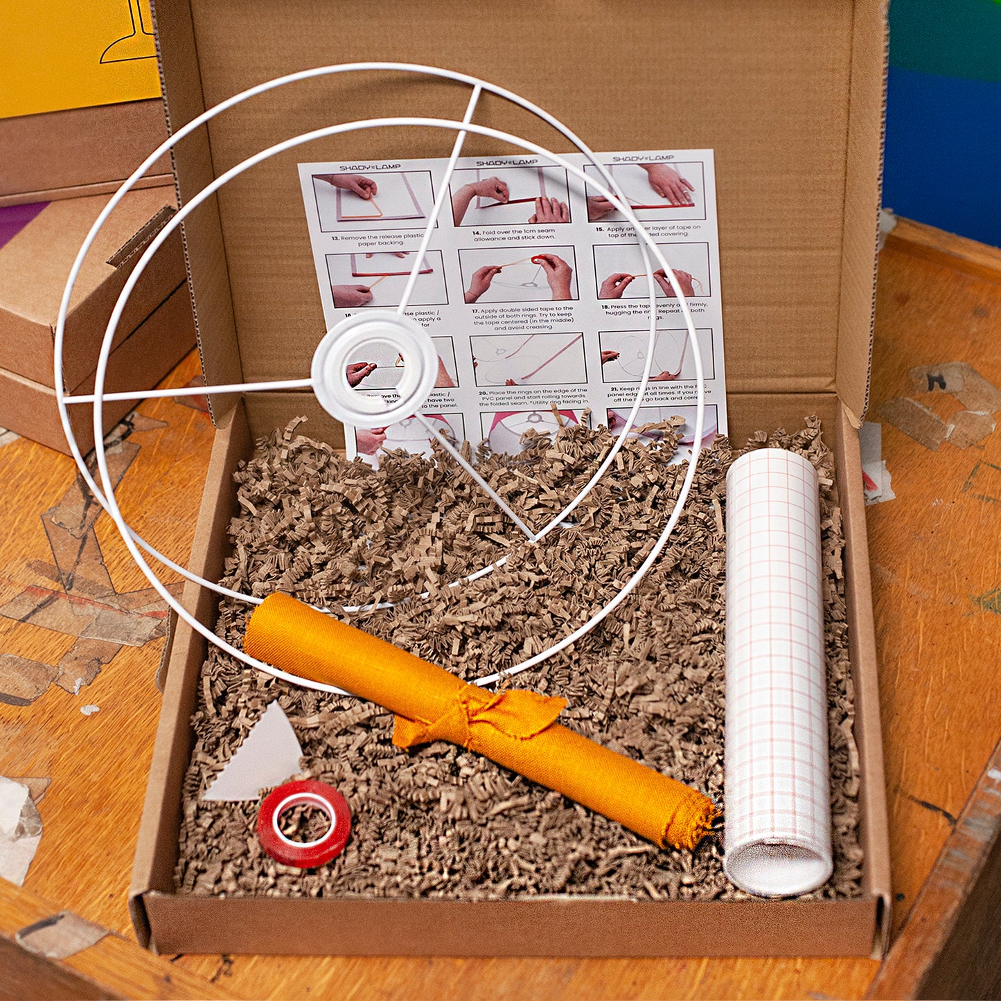 Irish Linen DRUM Lampshade Making Kit