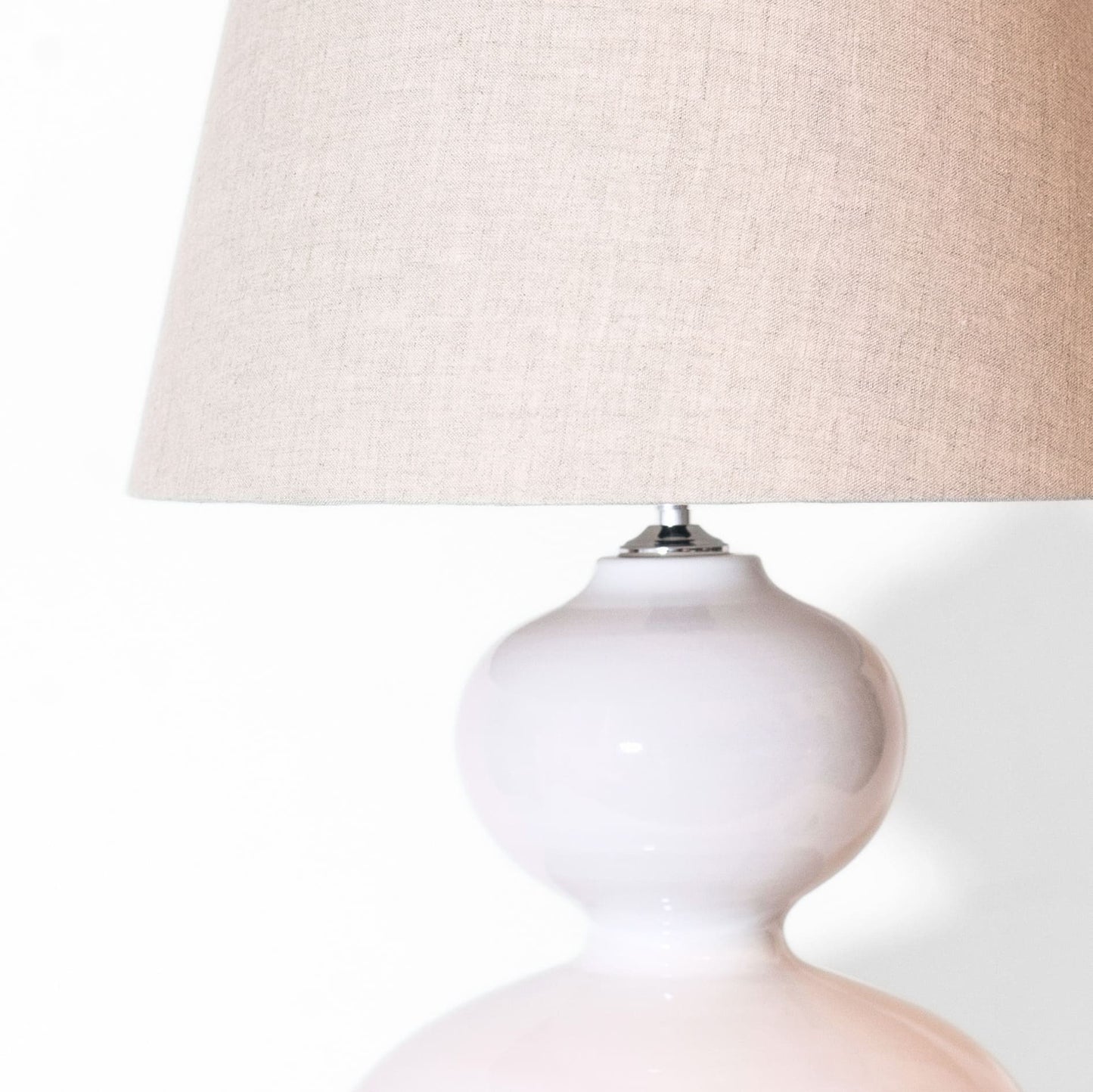 Cuar Lamp Base - Bone White