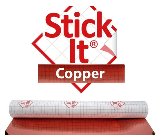 Small - MIRROR COPPER / Stick-It ® Double Sided Self-Adhesive Lampshade PVC