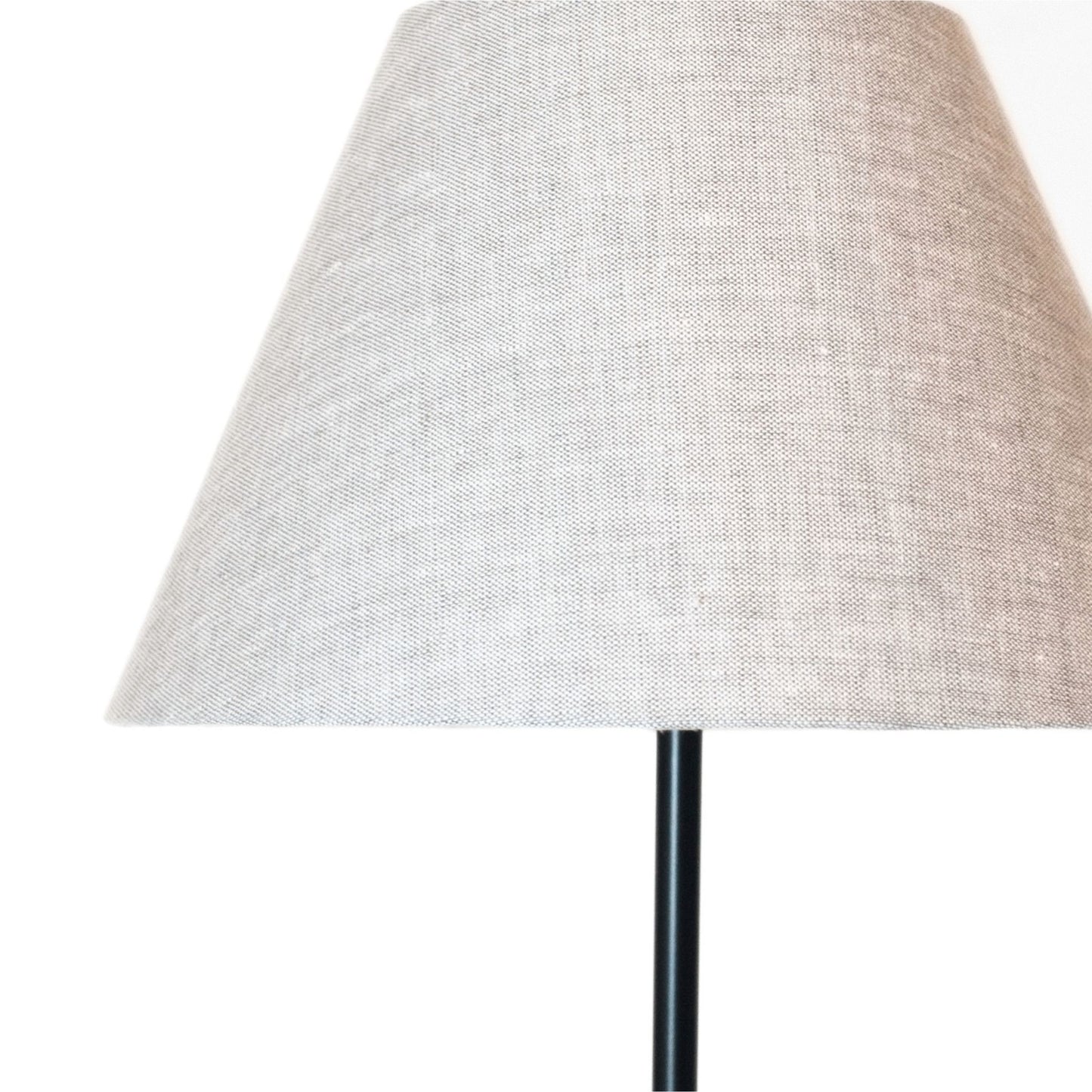 Irish Linen Conical Lampshade - Soft Grey