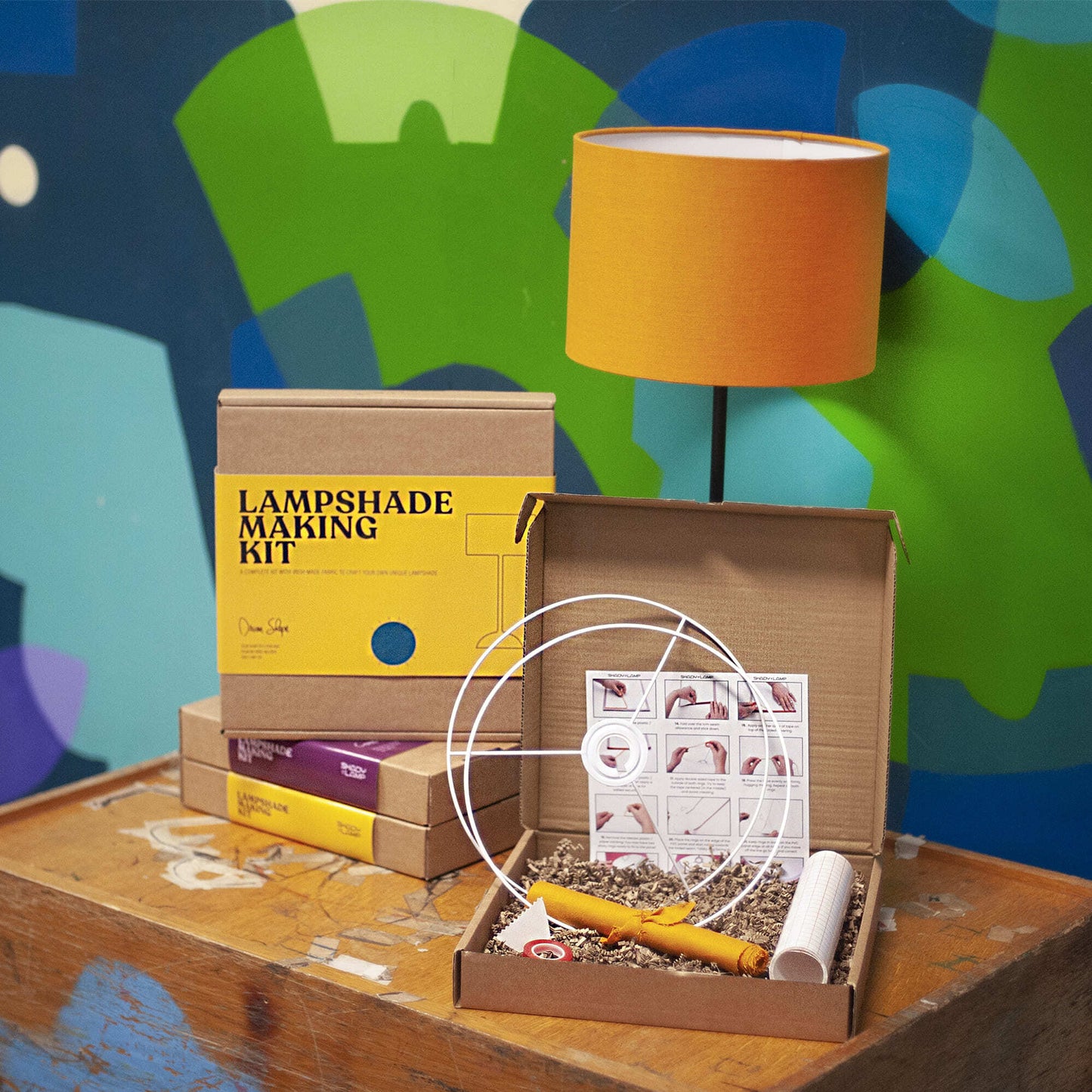 Irish Linen DRUM Lampshade Making Kit