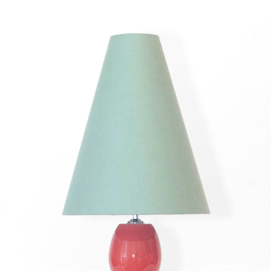 Irish Linen Wide Cone Lampshade - Seagreen