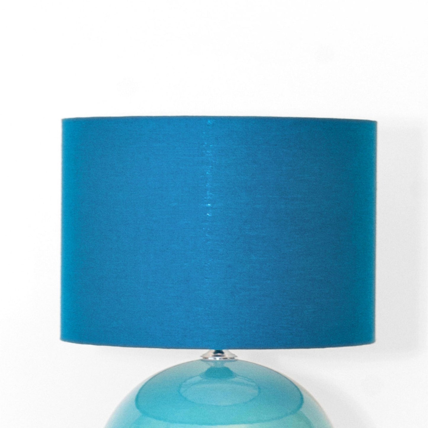 Irish Linen Drum Lampshade - Teal
