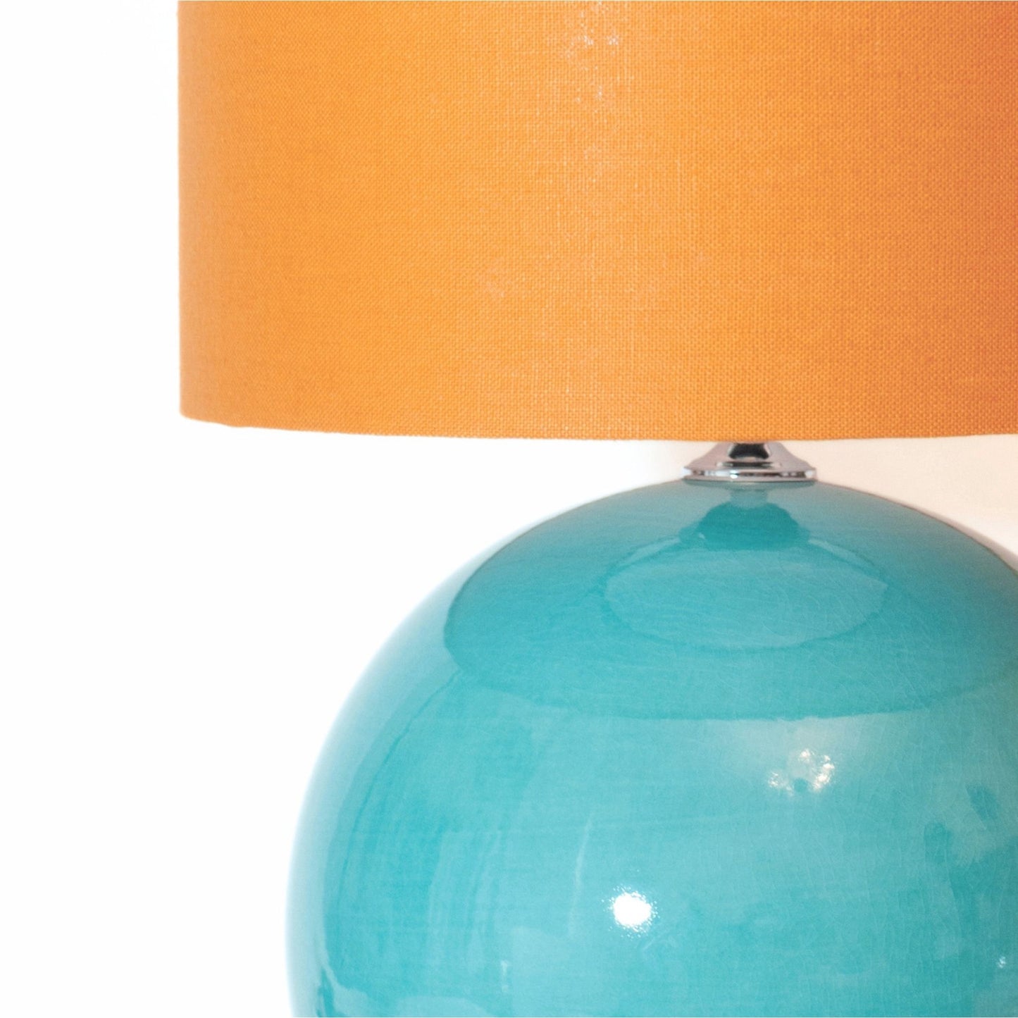 Irish Linen Drum Lampshade - Marigold